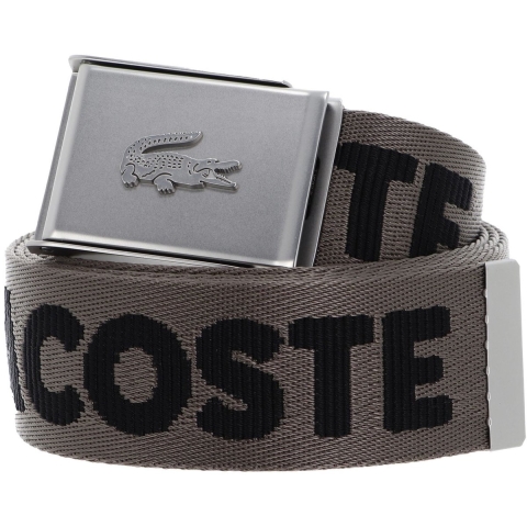 Lacoste Riem - Jaquard Webbing - Morel Noir - Lacoste - 100 cm - Riem