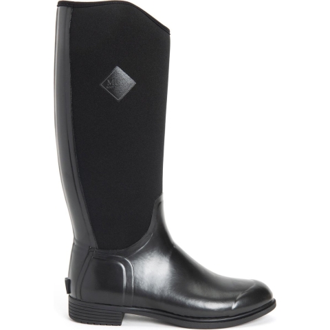 Muck Boots Derby Tall Rubberen Zwarte Regenlaarzen