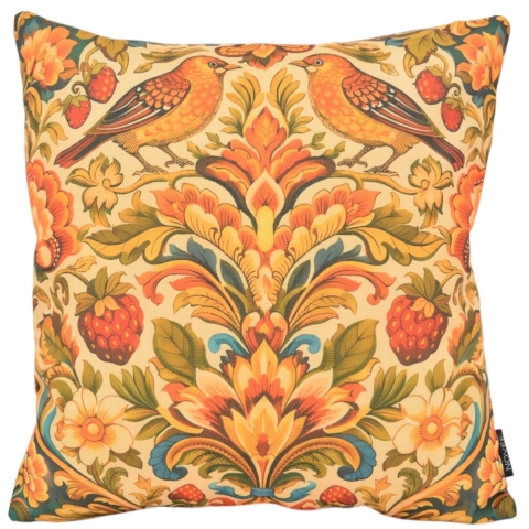 NOVÉE Sierkussen heritage bloom groen | 45x45 cm | katoen/linnen