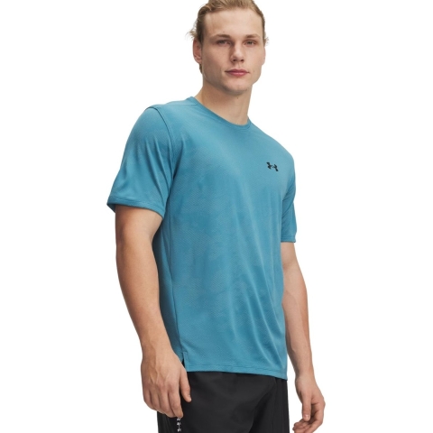 Under Armour ua tech vent jcqrd ss-blu training t-shirt korte mouw heren -