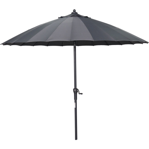 Garden Impressions Manilla parasol Ø250 cm carbon black donker grijs