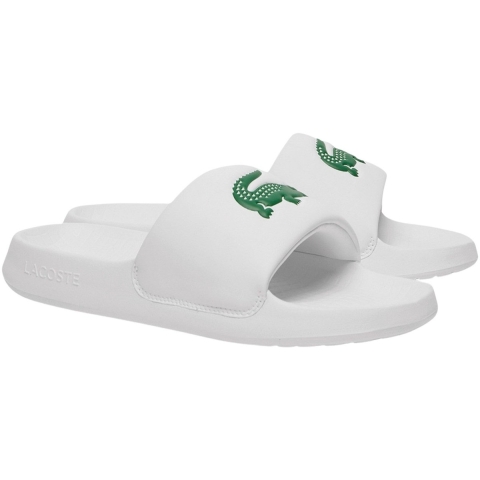 Lacoste Slippers serve slide 1.0 749cma002108261-wht/grn / groen