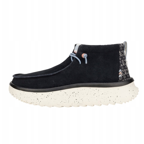 HEYDUDE Wendy Peak Hi Suede Vrouwen Zwart Laarzen