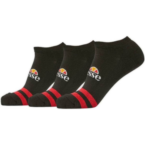 Ellesse 3-Pack Trainer Liner Sok in Zwart