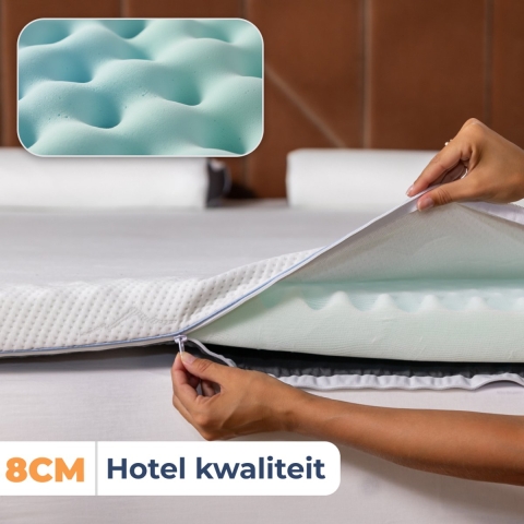 Best Life Topper Matras 160 x 200 cm - Matrastopper - Topdekmatras 8 CM