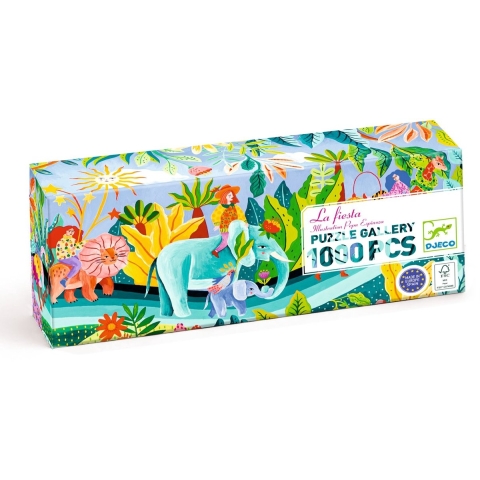 Djeco Puzzel - 1000 Bakstenen - Galerij - La Fiesta - Djeco - OneSize - Puzzel