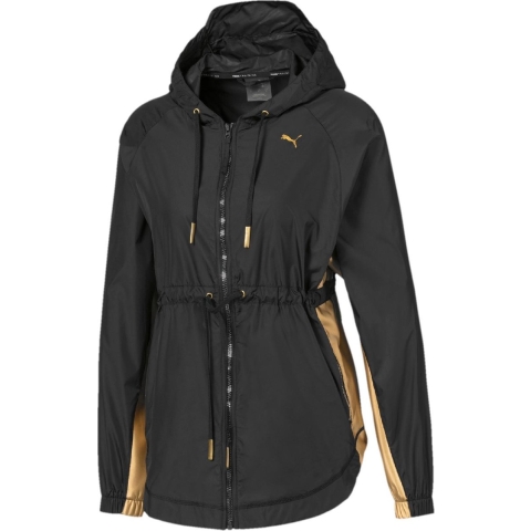 PUMA Metal Splash Anorak Dames Sportjas - Maat S - Puma Black