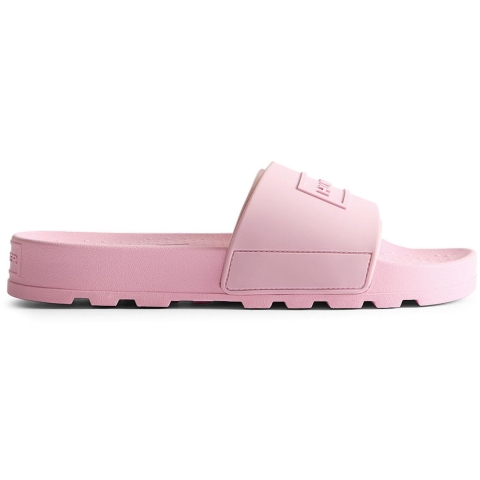 Hunter Core Geëmbossede Polyurethaan Dames Parfait Roze Slippers