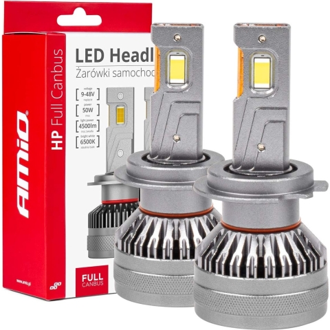 AMiO HP-serie - LED Koplampen H7/H18 - Canbus Dimlichten - Wit