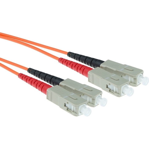 ACT 5 meter LSZH Multimode 62.5/125 OM1 glasvezel patchkabel duplex met SC connectoren