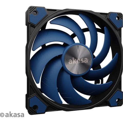 Akasa ALUCIA SC Computer behuizing, Processor Ventilator 12 cm Zwart, Blauw 1 stuk(s)