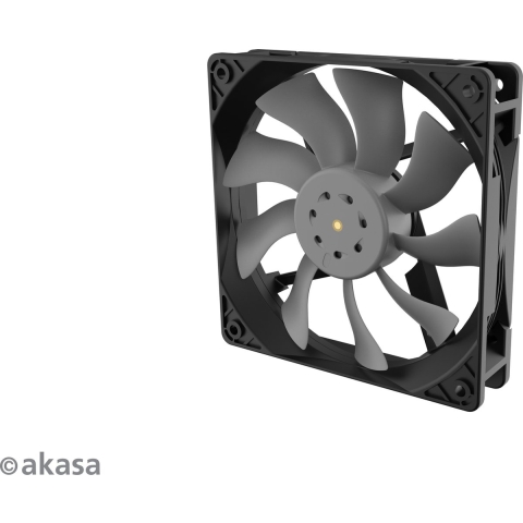 Akasa OTTO SF12 Computer behuizing Ventilator 12 cm Zwart, Grijs 1 stuk(s)