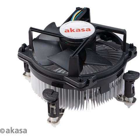 Akasa AK-955A-BV2 koelsysteem voor computers Processor Luchtkoeler 9 cm Aluminium, Zwart 1 stuk(s)