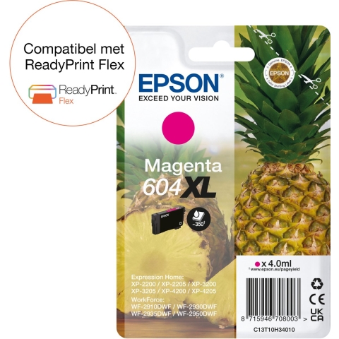 Epson 604XL inktcartridge 1 stuk(s) Origineel Hoog (XL) rendement Magenta