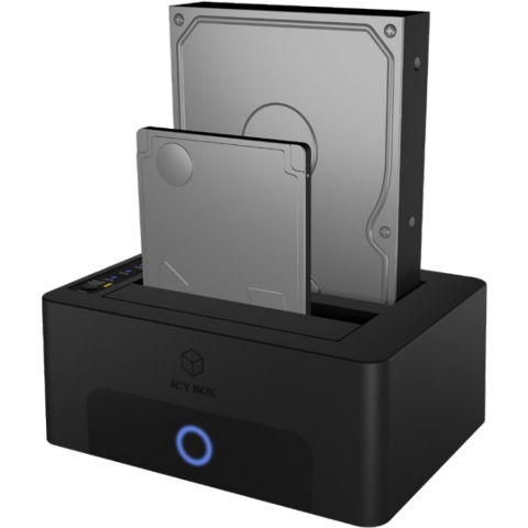 ICY BOX IB-1232CL-U3 USB 3.2 Gen 1 (3.1 Gen 1) Type-A Zwart