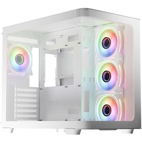 LC-Power LC-8001W-ON computerbehuizing Micro Tower Zwart