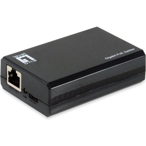 LevelOne POS-5001 network splitter Zwart Power over Ethernet (PoE)