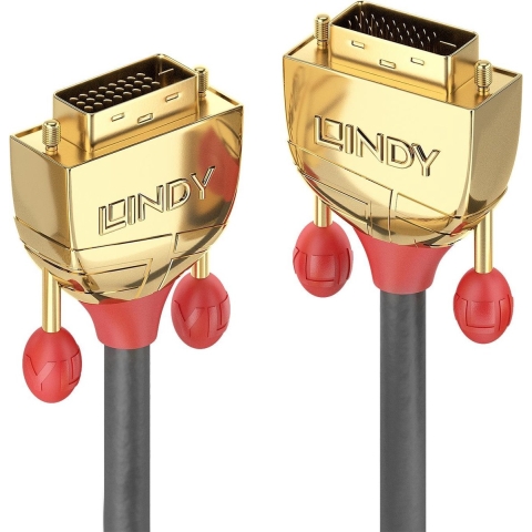 Lindy 36200 0.5m DVI-D DVI-D Grijs DVI kabel