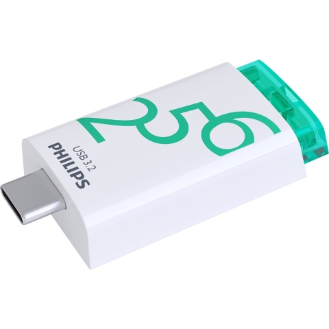 Philips USB 3.2 256GB Click Series Gen 1 USB-C USB flash drive USB Type-A 3.2 Gen 1 (3.1 Gen 1) Wit