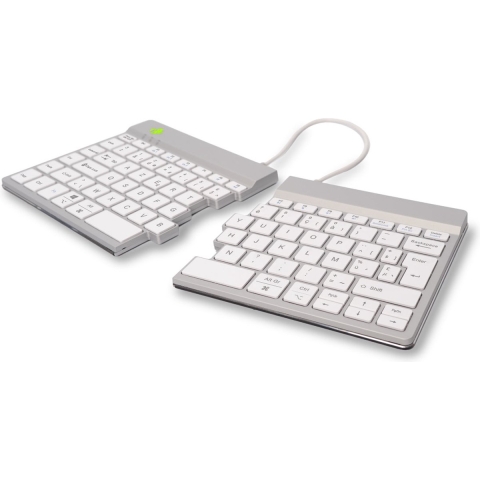 R-Go Tools Split Break toetsenbord Draadloos Wit Azerty Belgisch