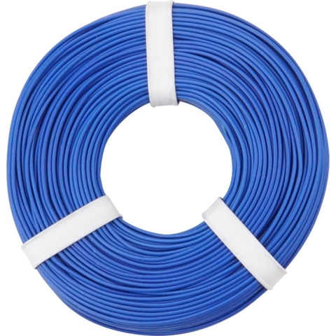 Donau Elektronik 125-052 Draad 1 x 0.25 mm² Blauw 50 m