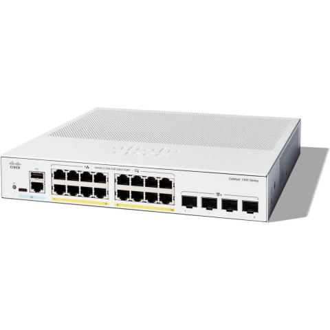 Cisco CISCO Catalyst 1300 16-port GE PoE C1300-16P-4X Netwerk switch