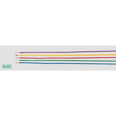 HELU 29121 Enkele ader H05V-K 1 x 1 mm² Geel 100 m