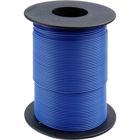 Donau Elektronik 125-S50-2 Draad 1 x 0.25 mm² Blauw 50 m