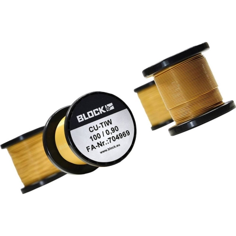 BLOCK Koperdraad gelakt Buitendiameter (incl. isolatielak): 0.30 mm 114.5 m 0.10 kg