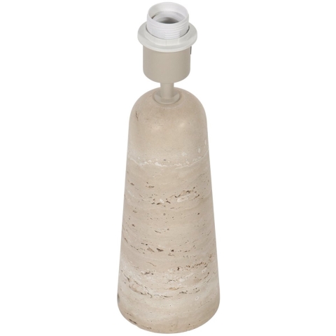 Anne Lighting - tafellamp - Travino - crème - steen - Ø 10cm - E27 - 4401CR