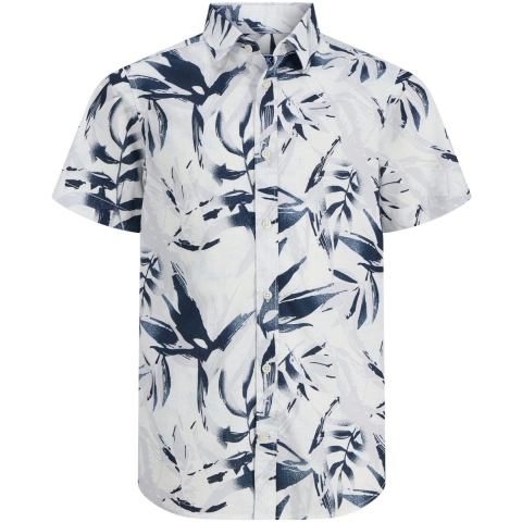 Jack & Jones Overhemd - JjHonolulu - Cloud Danser - Jack & Jones - 8 jaar (128) - Hemd S/S