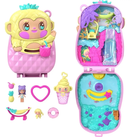 Polly Pocket Pineapple Monkey Colada Compact