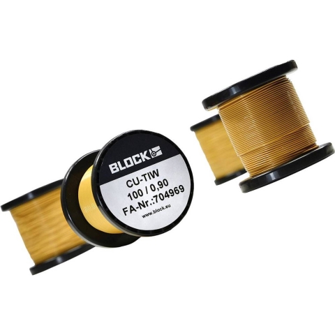 BLOCK Koperdraad gelakt Buitendiameter (incl. isolatielak): 0.90 mm 14.9 m 0.10 kg
