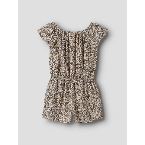 Name It Zomer Romper - NmfVinaya - Turtledove/Leopard - Name It - 3 jaar (98) - Zomer Rompers
