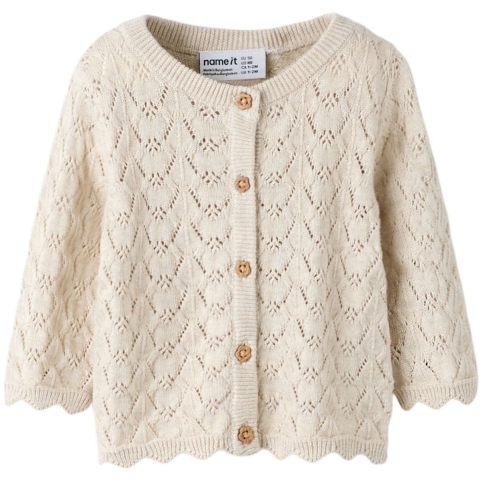 Name It Cardigan - Gebreid - NbfHarriet - Peyote Melange - Name It - 68 - Vesten