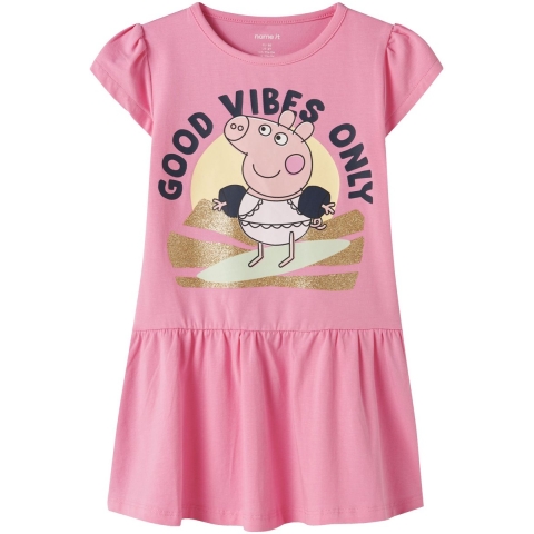 Name It Jurk - NmfArina - Peppa Pig - Roze Drankje - Name It - 6 jaar (116) - Jurk