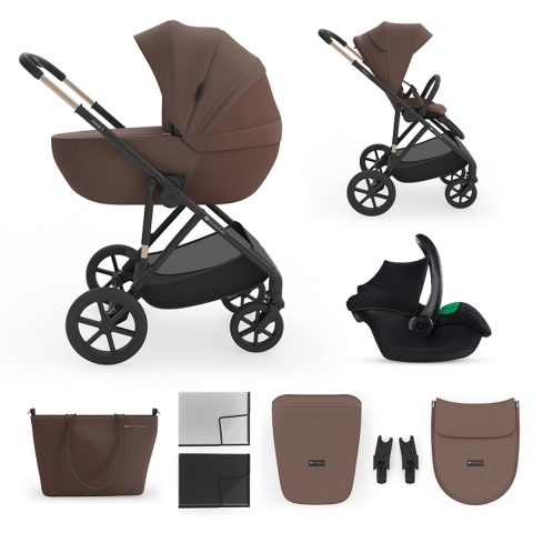 Kinderwagen Kinderkraft Prime3 PRO 3-in-1 Velvet Mocca