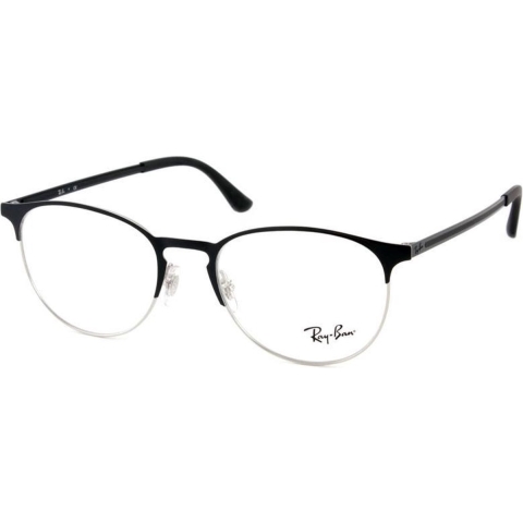 Ray-banbril 6375 2861 Zilver op boven zwart 51 mm