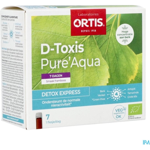 Ortis D-Toxis Pure'Aqua | 7 x 15 ml