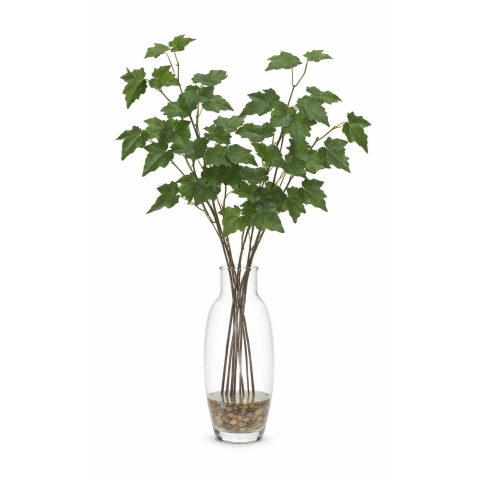 Kunsttak / kunstbloem Hedera - 8x - 55 cm - groen - boeket opvulling bladgroen -