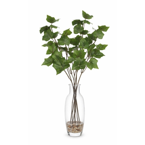 Kunsttak / kunstbloem Hedera - 6x - 55 cm - groen - boeket opvulling bladgroen -