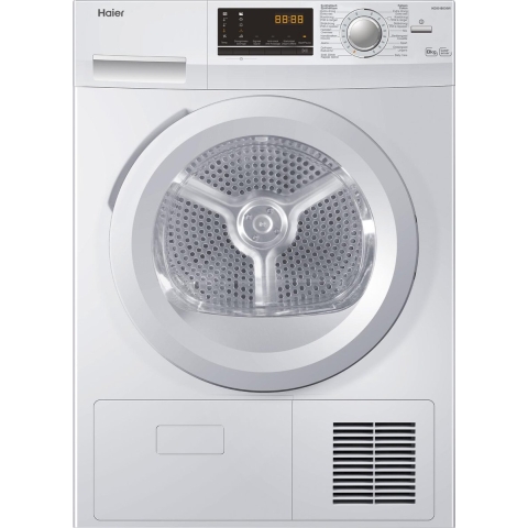 Haier Hd80-b636w - Condensdroger - 8 Kg - 64 Db - Uitgestelde Start . Tweedehands (Refurbished)