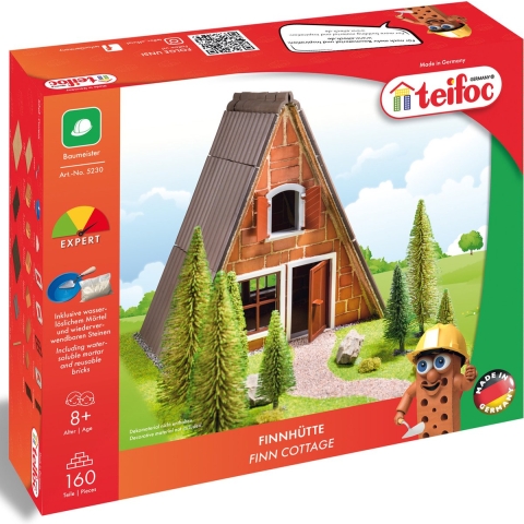 teifoc 5230 - Steenbouwdoos - Finhut - 160 bouwonderdelen