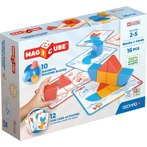 Geomag Magicube Blocks & Cards 16 stuks