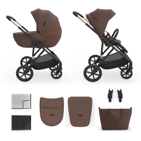 Kinderwagen Kinderkraft Prime3 PRO 2-in-1 Velvet Mocca
