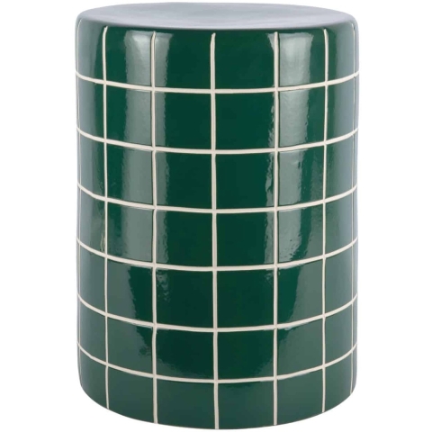 Leitmotiv bijzettafel retro tiles high - 33x33x44 cm