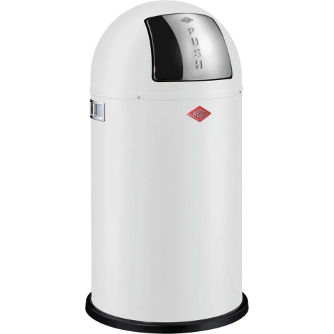 Wesco Pushboy - Prullenbak - 50 Liter - Wit mat