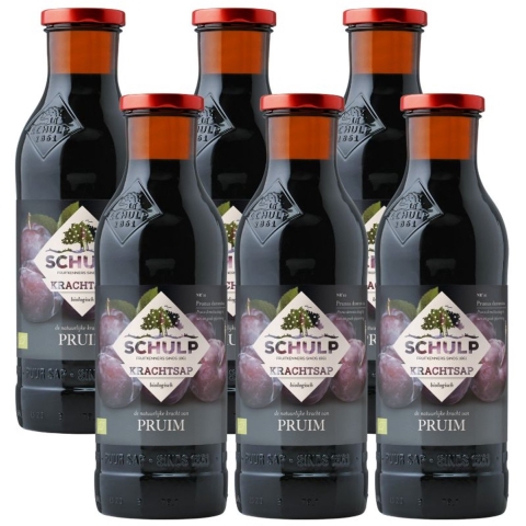 Schulp Puur Krachtsap Biologisch Pruimensap 6 x 750ml