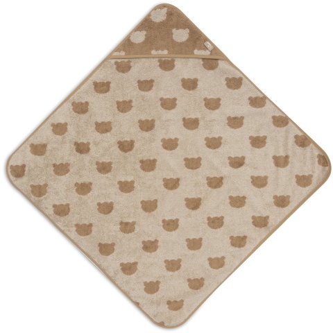 Badcape Jollein 75x75 Badstof Jacquard Teddy Bear