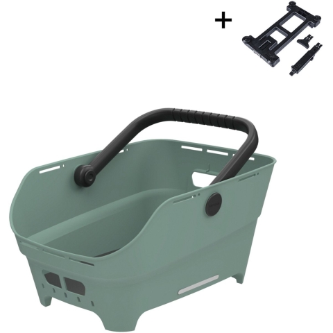 Fietsmand Cento Neo MIK 21L Zilvergroen